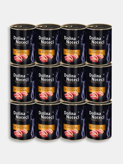 Karma mokra dla kota Dolina Noteci Premium bogata w kaczkę zestaw 12x400g