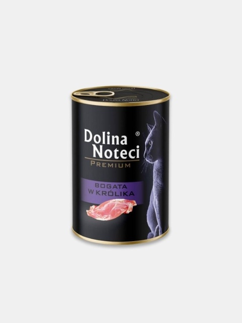 Karma mokra dla kota Dolina Noteci Premium bogata w królika 400g