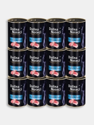 Karma mokra dla kota Dolina Noteci bogata w jagnięcine zestaw 12x400g