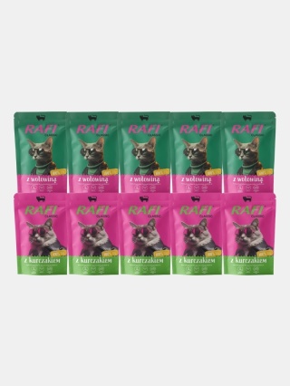 Karma mokra dla kota Rafi Classic mix smaków 10x100g