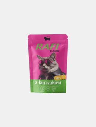 Karma mokra dla kota Rafi Classic z kurczakiem 100g