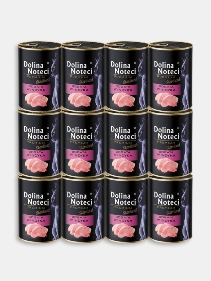 Karma mokra dla kota po sterylizacji Dolina Noteci Premium bogata w indyka 400g