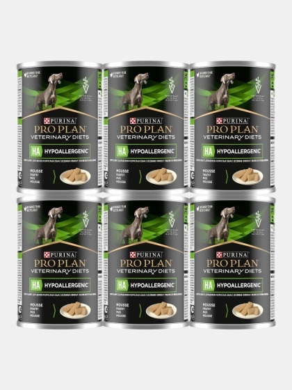 Karma mokra dla psa Pro Plan Veterinary Diets HA Hypoallergenic 6x400g