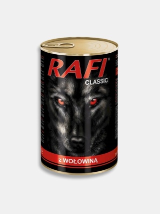 Karma mokra dla psa Rafi Classic z wołowiną 1240g