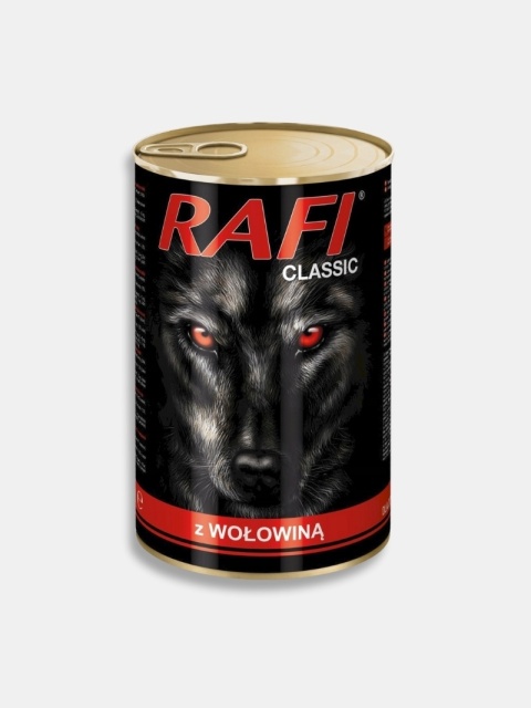 Karma mokra dla psa Rafi Classic z wołowiną 1240g