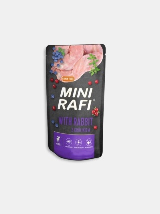 Karma mokra dla psa Rafi Mini z królikiem 150g
