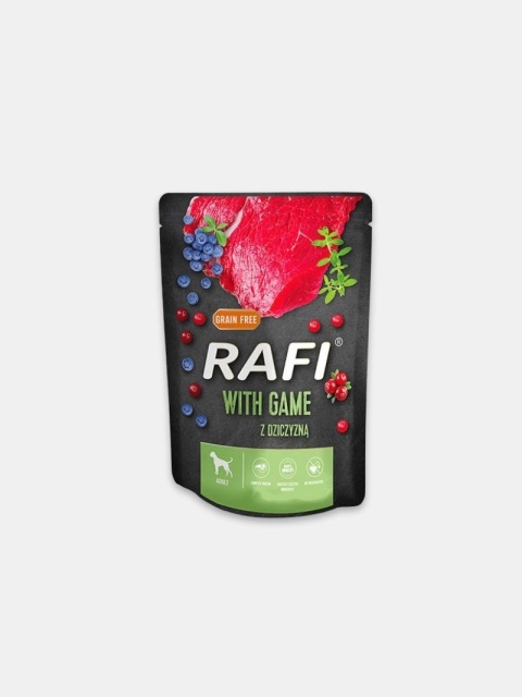 Karma mokra dla psa Rafi z dziczyzną 300g