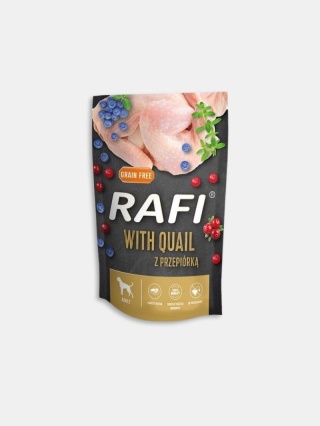Karma mokra dla psa Rafi z przepiórką 500g