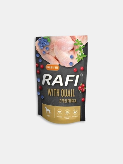 Karma mokra dla psa Rafi z przepiórką 500g