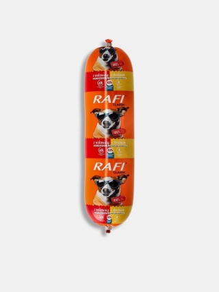 Karma mokra dla psa baton Rafi z wołowiną i drobiem 1000g