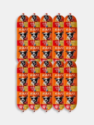 Karma mokra dla psa baton Rafi z wołowiną i drobiem zestaw 10x1000g