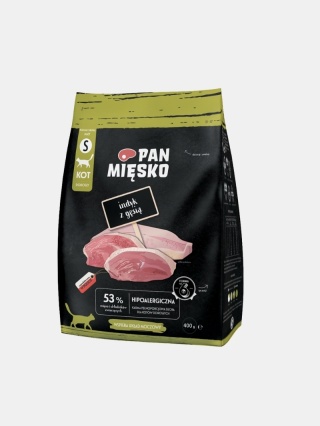 Karma sucha dla kota Pan Mięsko indyk z gęsią 400g