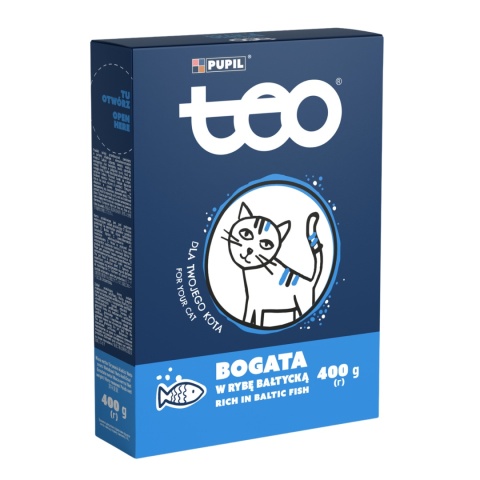 Karma sucha dla kota TEO bogata w rybę bałtycką 400g