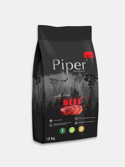 Karma sucha dla psa Piper z wołowiną 12kg