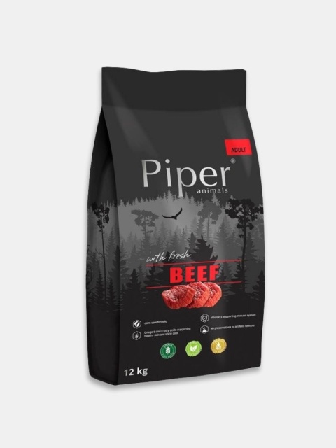 Karma sucha dla psa Piper z wołowiną 12kg