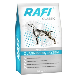 Karma sucha dla psa Rafi Classic jagnięcina z ryżem 10kg