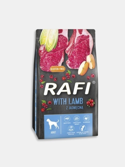 Karma sucha dla psa Rafi z jagnięciną 10kg