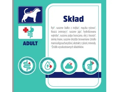 Lekkostrawna karma sucha dla psa VET RESPONSE VETERINARY DIET GASTROINTESTINAL 1,6 kg