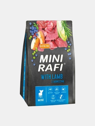 Karma sucha dla psów małych ras Rafi Mini z jagnięciną 3kg