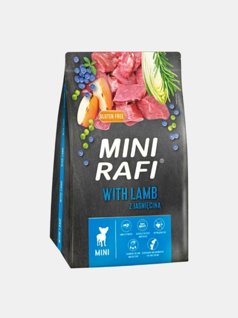Karma sucha dla psów małych ras Rafi Mini z jagnięciną 3kg