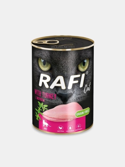 Mokra karma dla kota Rafi z indykiem 400g