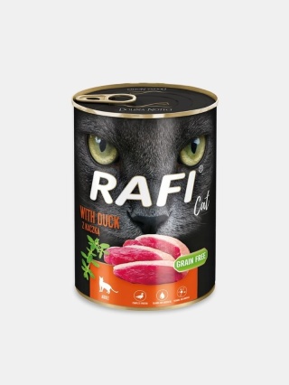 Mokra karma dla kota Rafi z kaczką 400g