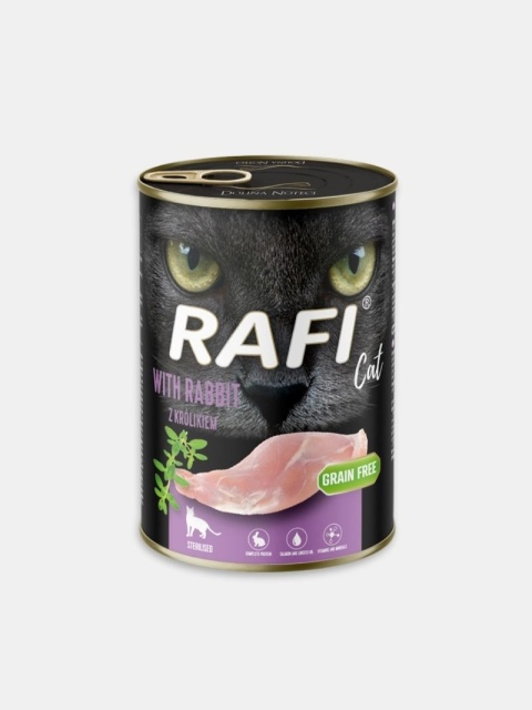 Mokra karma dla kota Rafi z królikiem 400g