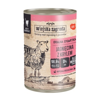 Mokra karma dla kota Wiejska Zagroda jagnięcina z krylem 400g