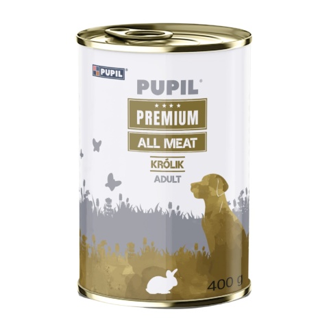 Mokra karma dla psa Pupil Premium królik 400g