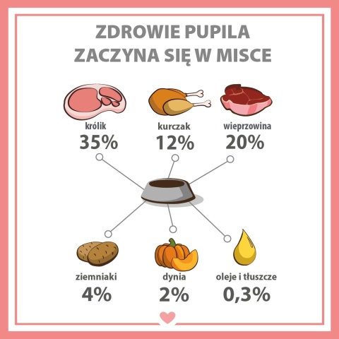 Mokra karma dla psa Pupil Premium królik 400g