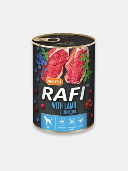 Mokra karma dla psa Rafi z jagnięciną 400g