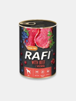 Mokra karma dla psa Rafi z wołowiną 400g