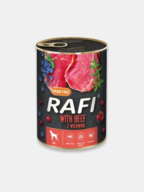 Mokra karma dla psa Rafi z wołowiną 400g