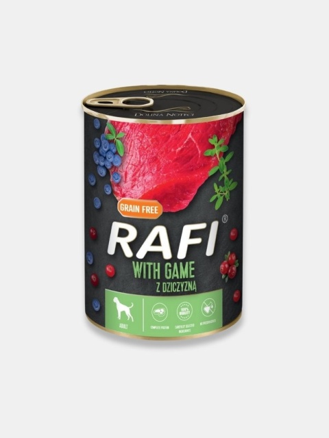 Mokra karma dla psa Rafi z dziczyzną 400g