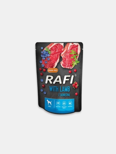 Karma mokra dla psa Rafi z jagnięciną 300g