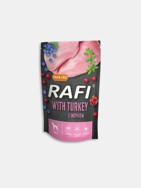 Karma mokra dla psa Rafi z indykiem